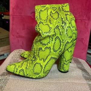 Fashion Nova Neon Green boots